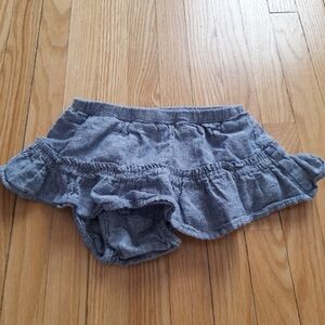 Gray Ruffled Kids Bottoms